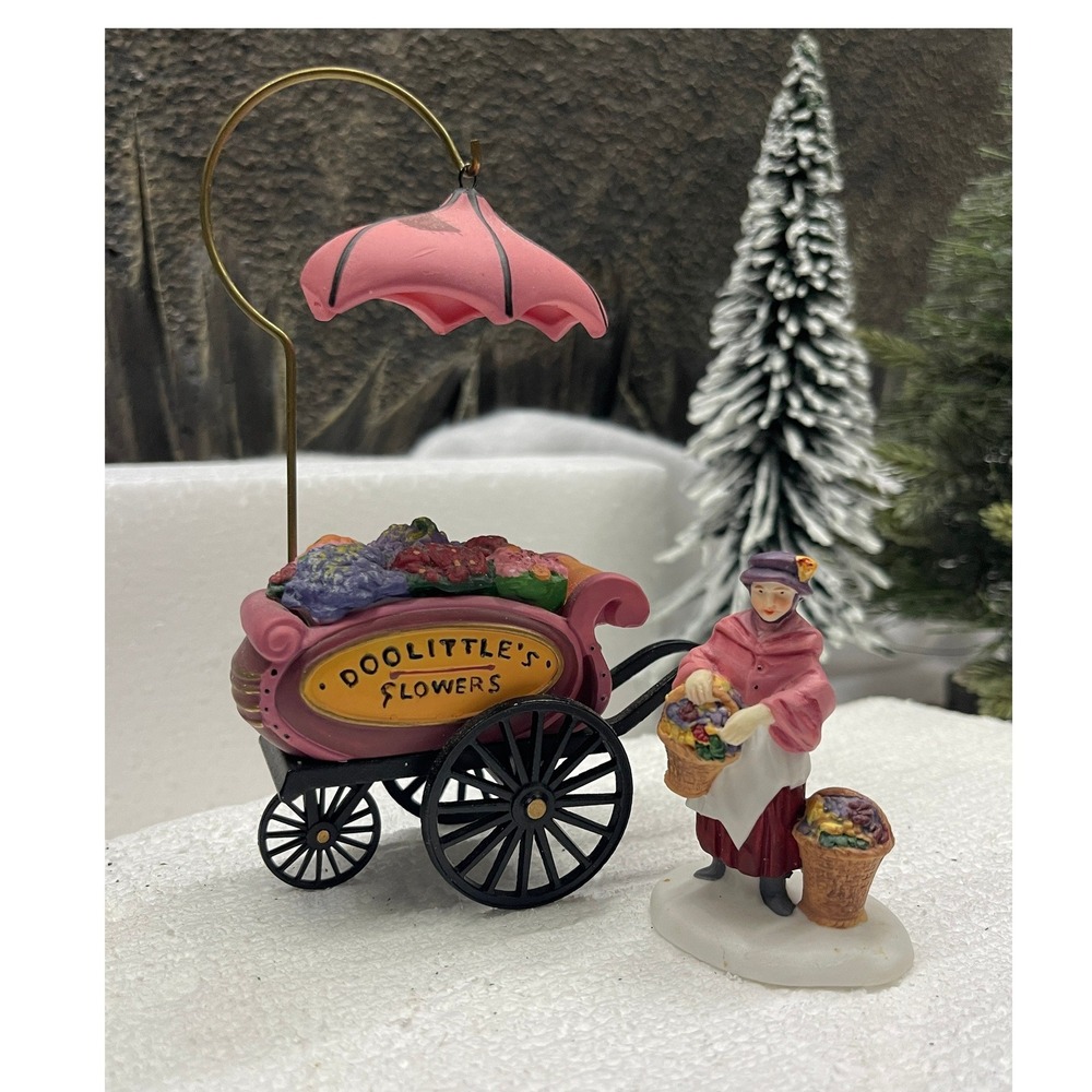 Department 56 Heritage Village CHELSEA MARKET FLOWER MONGER & CART 5815-7
